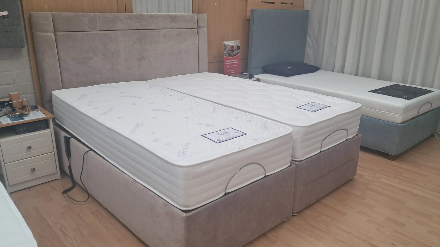 Divan Dual Bed with Vertical Lift & Drawer