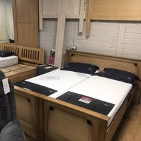 6ft Luxury Solid Oak Electric Duel Bed