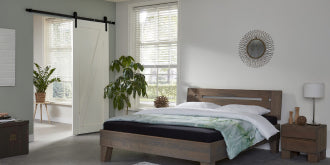 6 Ft Solid Oak Electric Adjustable  Bed(Grey Oil).
